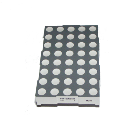 Wyświetlacz matryca LED 8x5 żółta 60X38mm