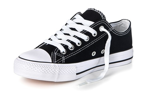 Buty sportowe TRAMPKI tenisówki Czarne P4