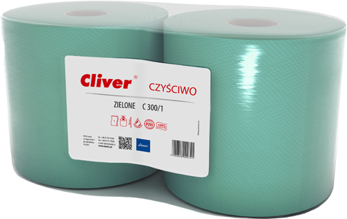 Салфетка для промышленной чистки Cliver 1 слой 300м 2 рулона