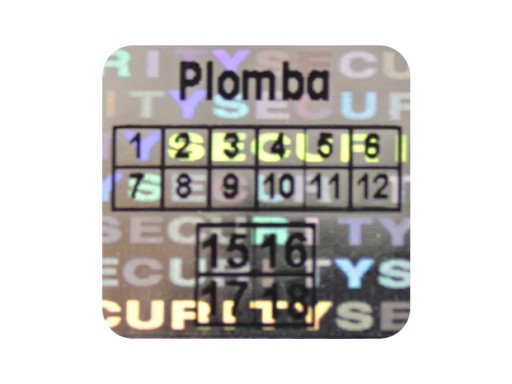 PLOMBY GWARANCYJNE STICKERY 10x10 HOLOGRAM 500SZT