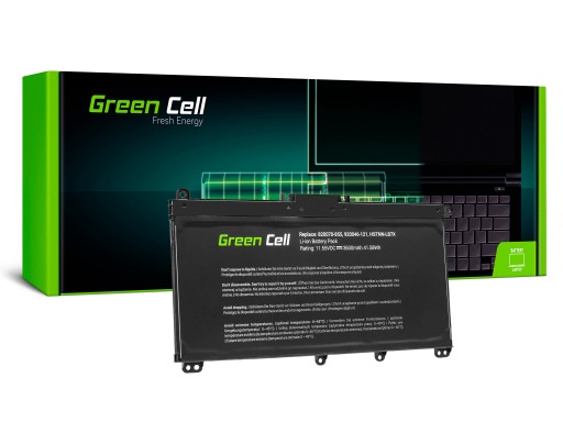 Аккумулятор GREEN CELL для некоторых моделей ноутбуков HP, 3600 мАч, 11,55 В.