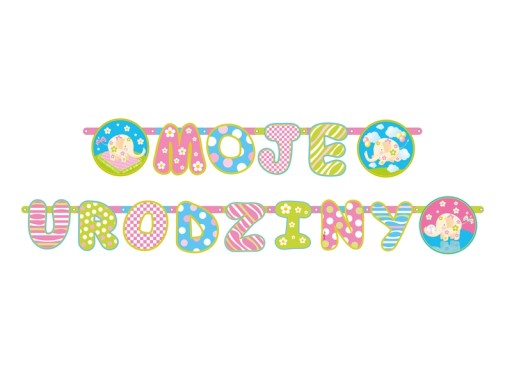 Баннер на день рождения PASTEL My Birthday 186см GRL