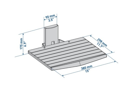 MELICONI Полка под телевизор SLIMSTYLE AV SHELF белый