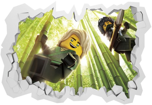 3D наклейки LEGO Ninjago для детей 70x50