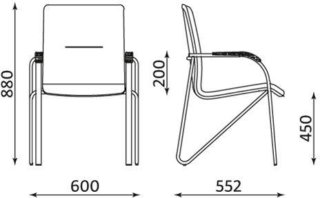 Стул для конференций SAMBA Nowy Styl, разные ЦВЕТА
