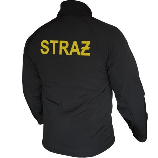 Softshell STRAŻ ZOSP Haft Nazwa Jednostki Złoty