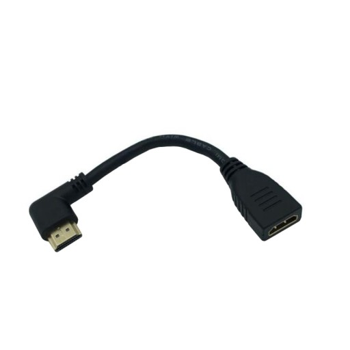 Угловой переходной кабель HDMI-HDMI ПРАВЫЙ, 10 см