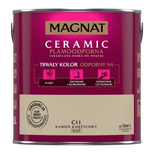 MAGNAT Ceramic farba 2,5L C11 KAMIEŃ KSIĘŻYCOWY