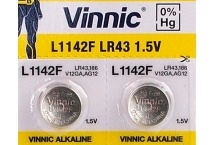 АККУМУЛЯТОР VINNIC AG12 L1142 LR43 RW842 АККУМУЛЯТОРЫ 2 ШТ.