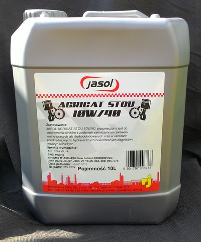 JASOL AGRICAT STOU 10W40 10л многофункциональное масло