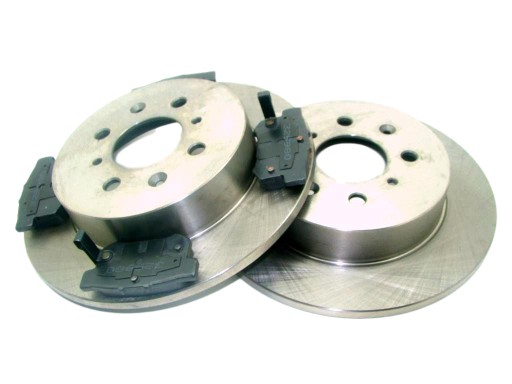 Тормозной диск x2 колодки honda civic 1999-2005 задний 260x10 , фото