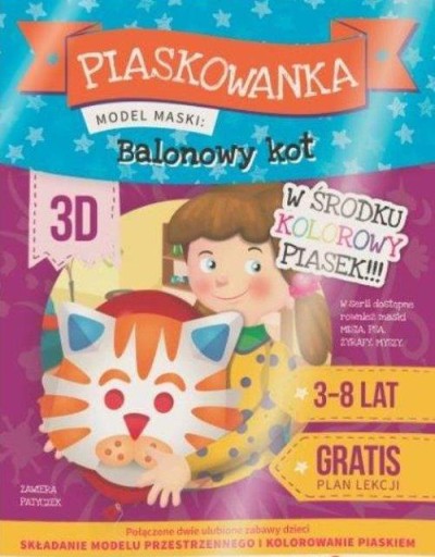 Piaskowanka 3D. Balonowy miś Praca zbiorowa