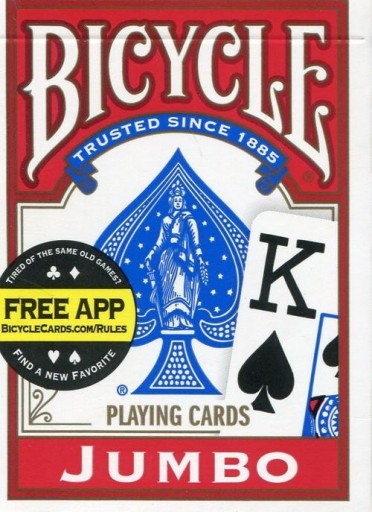 Karty Rider Back International Jumbo Bicycle BIC-1004380