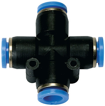 Złączka wtykowa czwórnik do węża 10mm