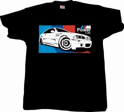 BMW e46 M3 Power, Koszulka, T-shirt