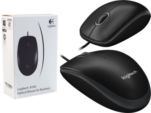 MYSZ OPTYCZNA LOGITECH B100 OPTICAL MOUSE BLACK