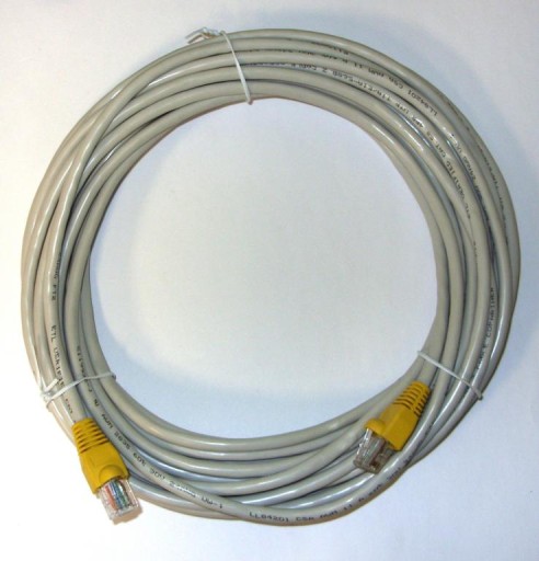 KABEL SIECIOWY 10m PATCHCORD RJ45 5e SKRĘTKA UTP