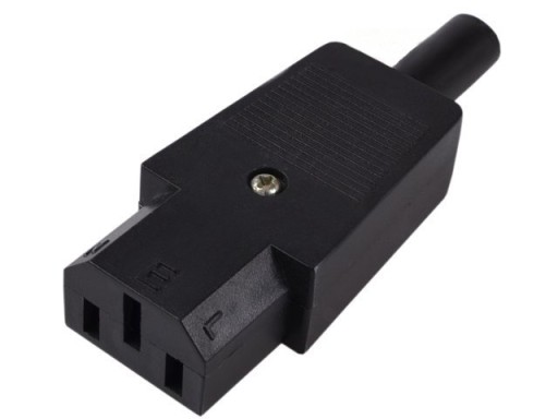 Gniazdo komputerowe 10A 250V 3 PIN na kabel
