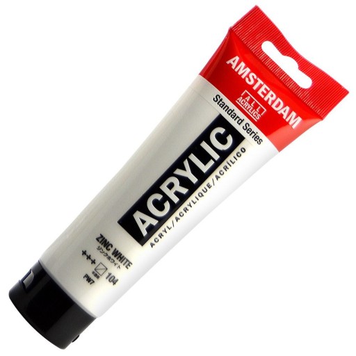 Talens Amsterdam Acryl Farba 120ml 104 Zinc White