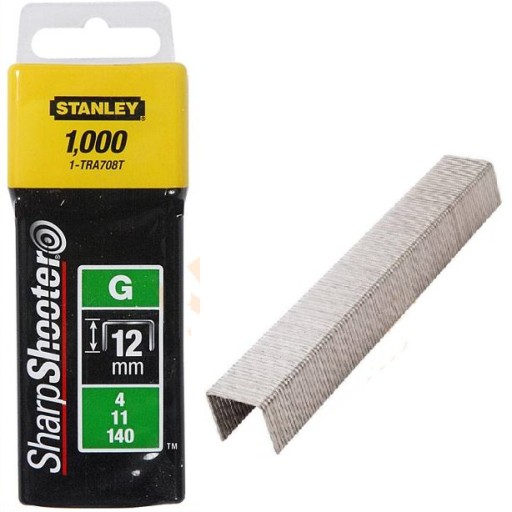 ZSZYWKI TYPU G 12 mm 1000szt STANLEY 1-TRA708T