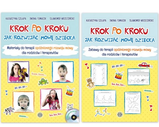 KROK PO KROKU rozwój mowy dziecka + CD logopedia