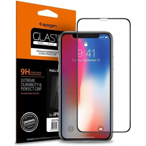 SZKŁO SPIGEN GLAS.TR FULL COVER do iPhone 11