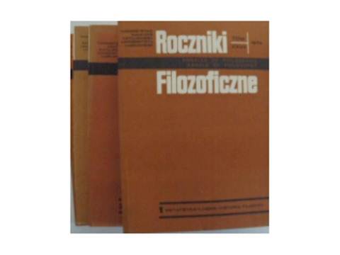 Roczniki filozoficzne nr 1-4/1979 - 1979 24h wys