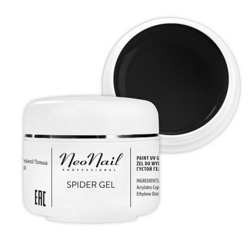 NeoNail Spider Gel Black 5g żel do zdobień