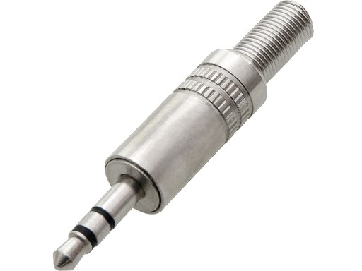 WTYK JACK 3.5mm słuchawkowy METALOWY STEREO