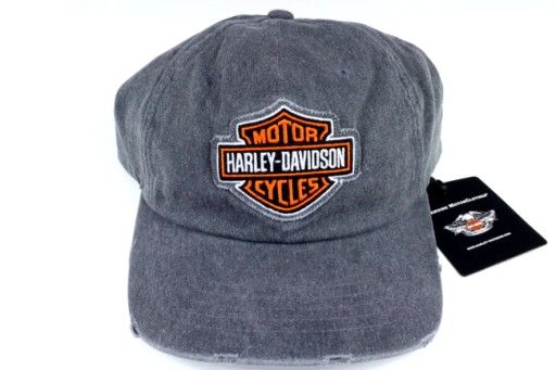 HARLEY DAVIDSON CZAPKA SZARA B&S KOLOROWE LOGO 100% HD