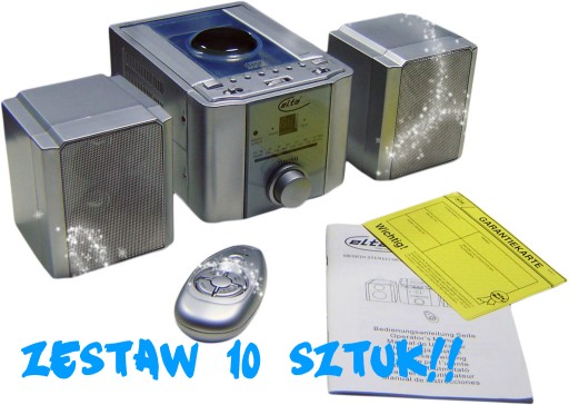 Zestaw 10 szt Wieża Elta-Pilot,CD,Radio,100W.