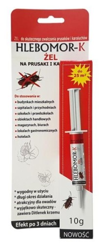 HLEBOMOR-K żel 10 g trucizna na KARALUCHY prusaki