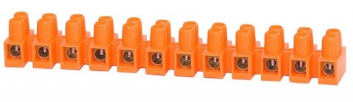 Listwa zaciskowa 12x16mm złączka pomarańczowa