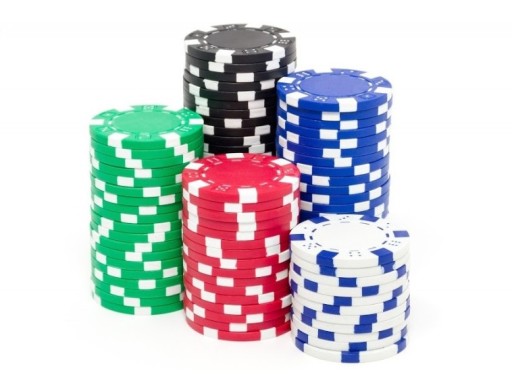 ŻETONY ZESTAW DO GRY W POKERA POKER CHIPS DICE LUX