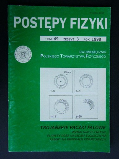 POSTĘPY FIZYKI tom 49 zeszyt 3 1998