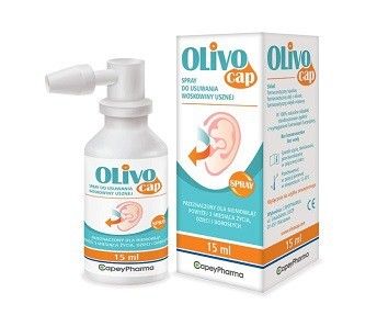 OLIVOCAP 15ml SPRAY DO USUWANIA WOSKOWINY USZNEJ !