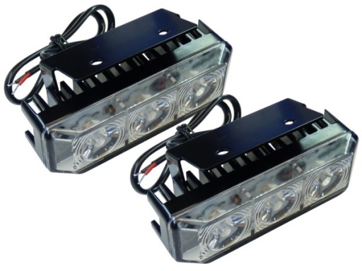 2 x Lampa LED Kogut Miga Pomarańczowa 12V 24V moc!