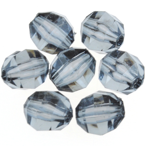 KORALIKI fasetowane KULKI czarne 8mm 20szt