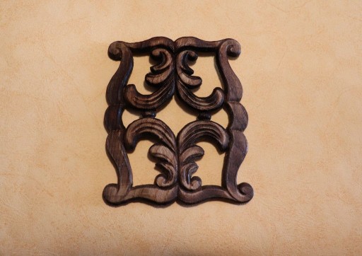 Dekor 12x10cm, ornament, sztukateria- D024