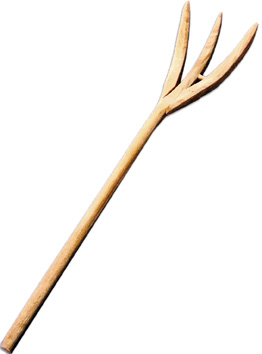 Drewniane Widły do Siana- 14cm dł. do fig. 14-17cm