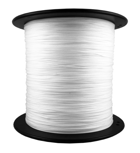 Markowy SZNUREK 0,8mm do rolet plis - Biały - 22m