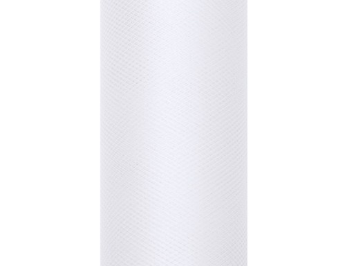 Tiul biały 30cm na wesele Komunię ślub Roczek Chrzest dekoracje rolka 9m x1
