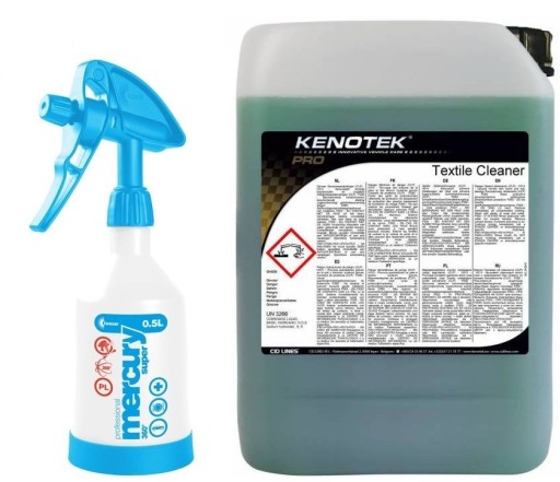 KENOTEK TEXTILE CLEANER DO PRANIA TAPICERKI zestaw