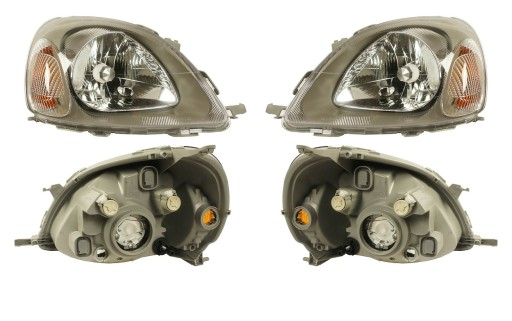 REFLEKTORY LAMPY 2sz TOYOTA YARIS 99-02 NOWE VALEO