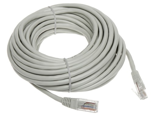 PATCHCORD RJ45/10-GREY UTP kat.5e SZARY 10m ABCV