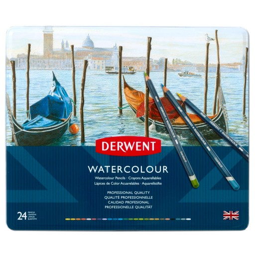 Kredki Derwent Watercolour akwarelowe 24 szt.