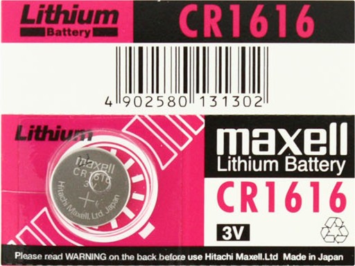 1x SZT BATERIA LITOWA MAXELL CR1616 1616 DL ECR FV