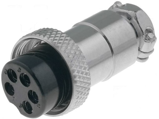 WTYK MIKROFONOWY CB 5 PIN METALOWY ZŁĄCZE NA KABEL PRZEWÓD