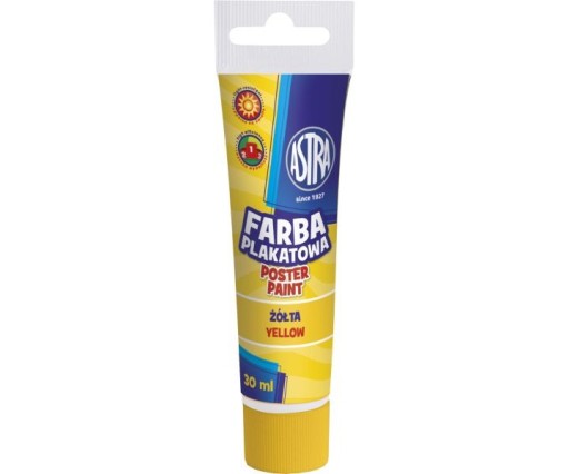 FARBA PLAKATOWA ASTRA TUBA 30 ml ŻÓŁTA