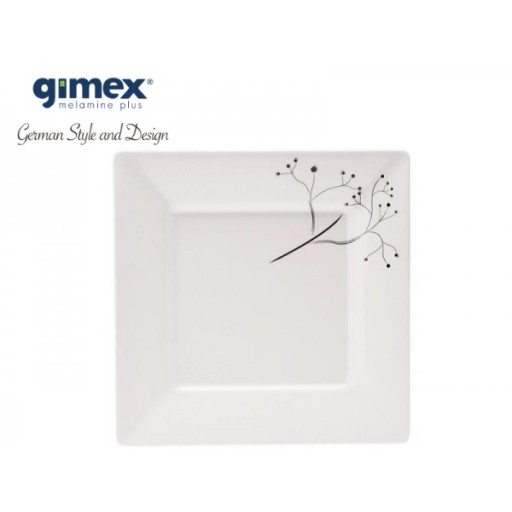 Talerz deserowy Quadrato Pearl 1szt.Gimex melamina